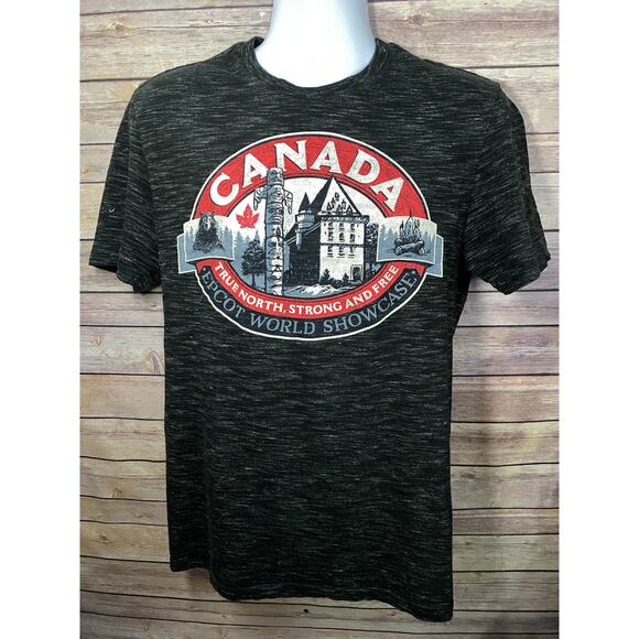 Disney Epcot World Showcase Canada T-Shirt – Adult Medium Gray & Black Parks - Picture 1 of 8